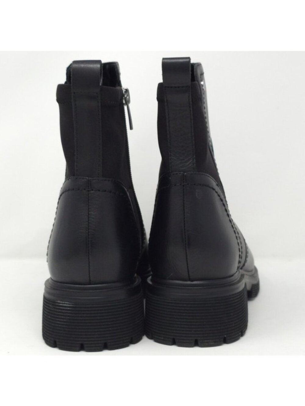 Rockport Black Leather Ankle Booties with Side Zip 9.5M - Picture 5 of 14